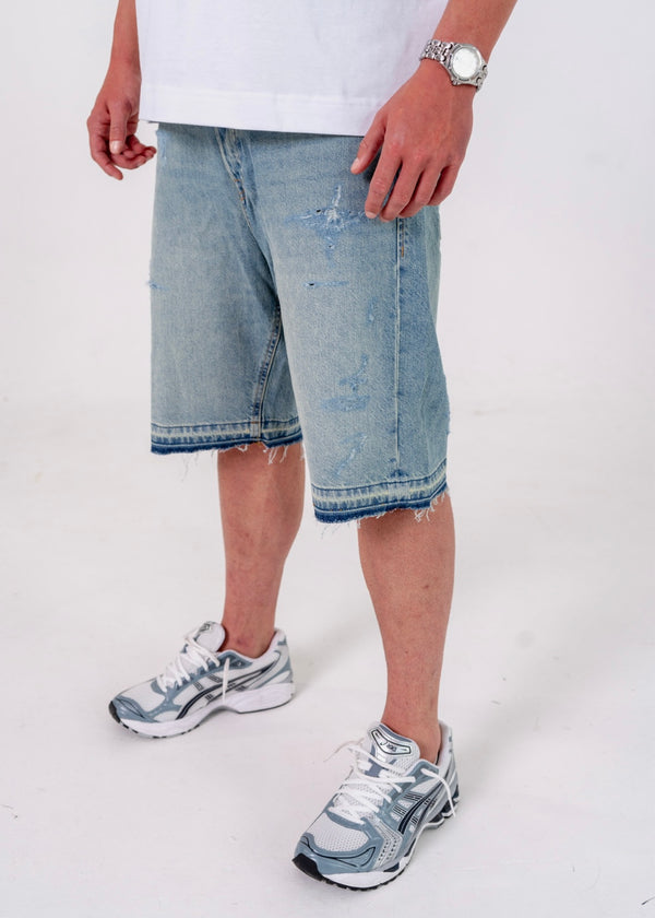 Loose Jorts Blue